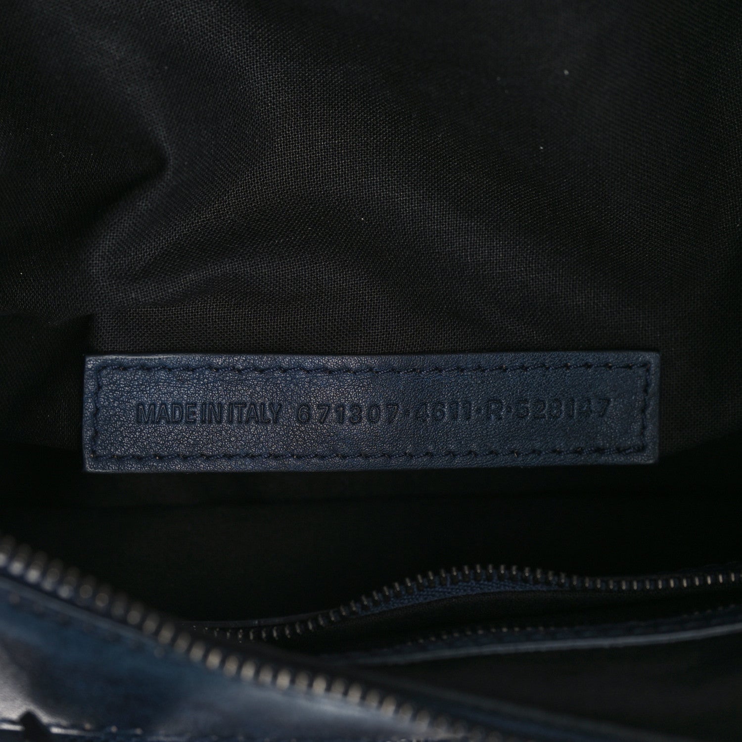 Balenciaga Used Calfskin Small Le Cagole Shoulder Bag Navy 6 of 8