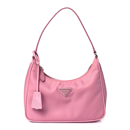 Prada Re-Nylon Saffiano Mini Re-Edition 2005 Bag Rosa 1 of 10
