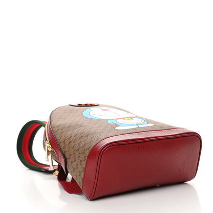 Gucci X DORAEMON Mini Vintage GG Supreme Monogram Small Dome Backpack Beige Cherry Red 4 of 10