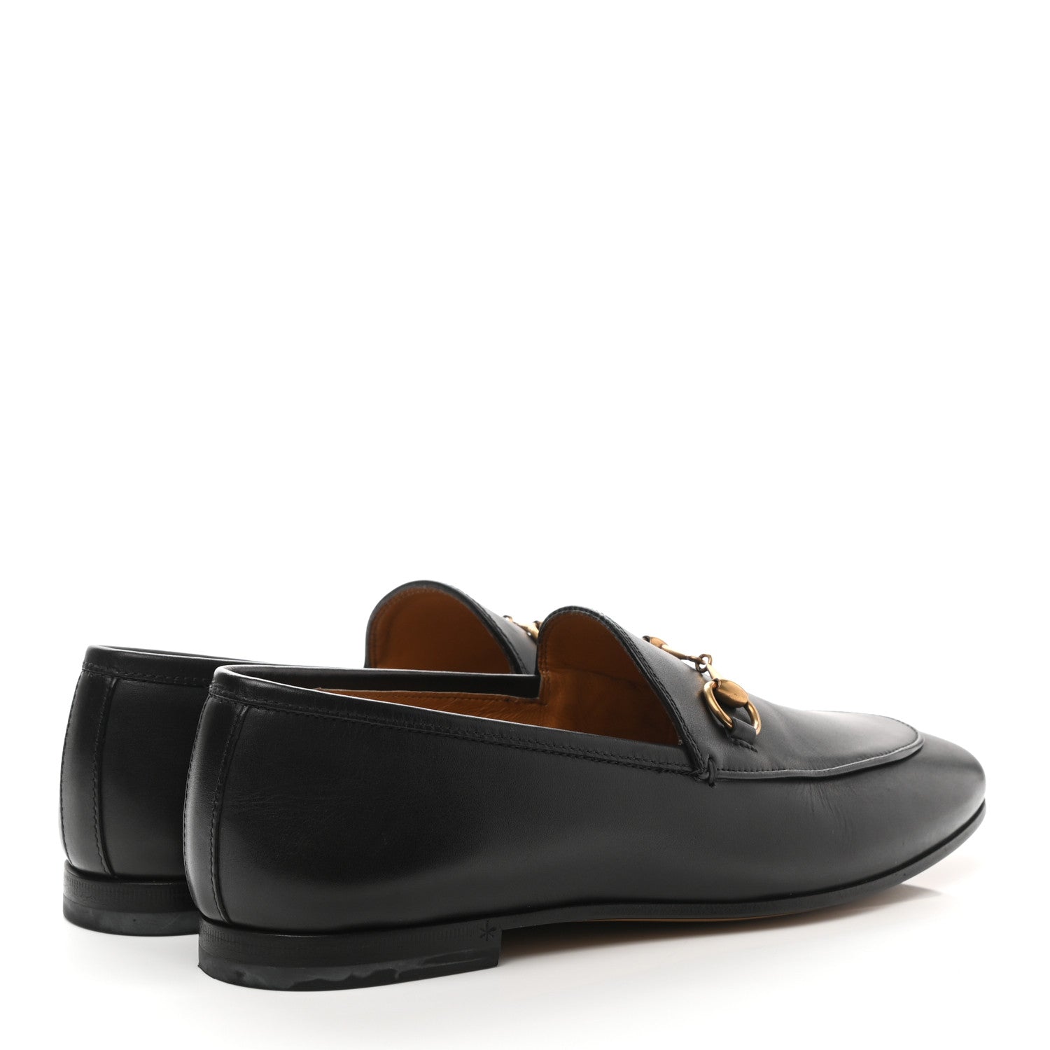 Gucci Calfskin Womens Jordaan Loafers 37 Black 4 of 9
