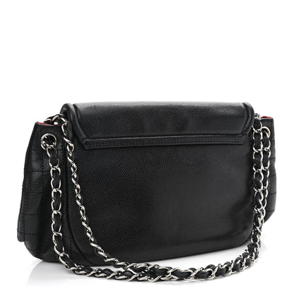 Chanel Caviar Half Moon Large Flap Black 3 of 13