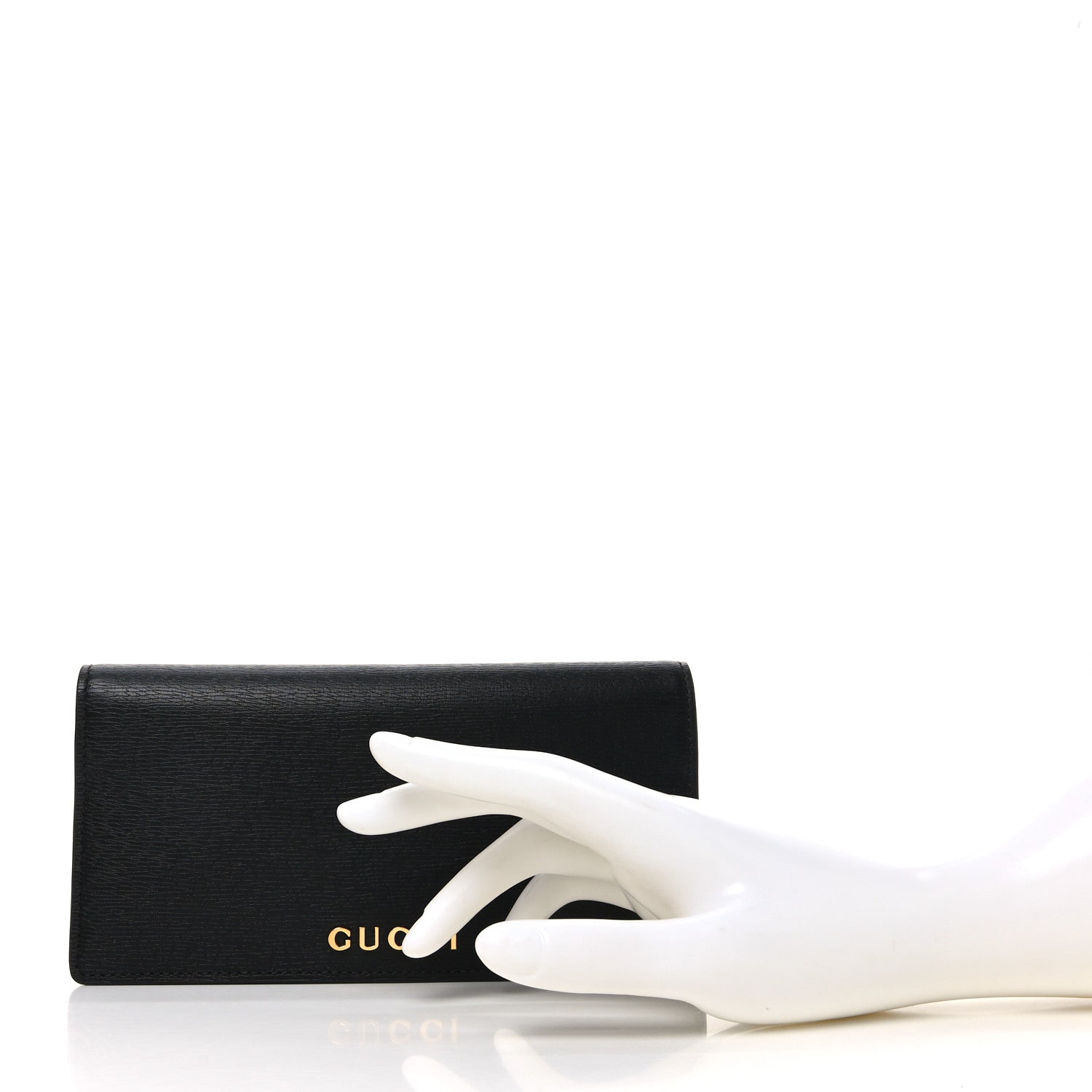 Gucci New Shanghai Calfskin Continental Wallet Black 2 of 7