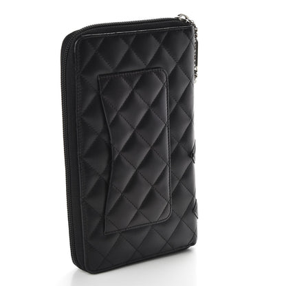 Chanel Calfskin Cambon Zip Around Organizer Wallet Black 4 of 13