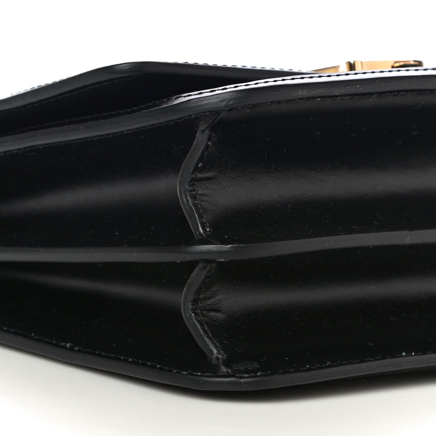Burberry Calfskin Monogram Embossed Small TB Chain Bag Black 5 of 13