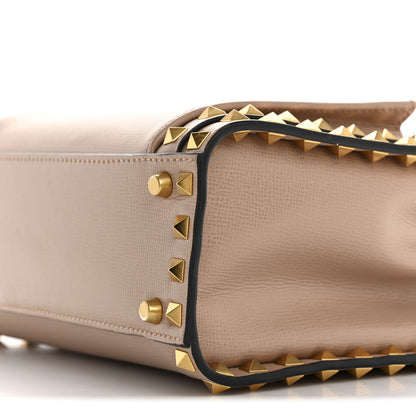 Valentino Garavani Vitello Small Rockstud Alcove Top-Handle Bag Rose Cannelle 10 of 14