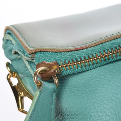 Burberry Deerskin House Check Fold Over Crossbody Bright Mint 11 of 15