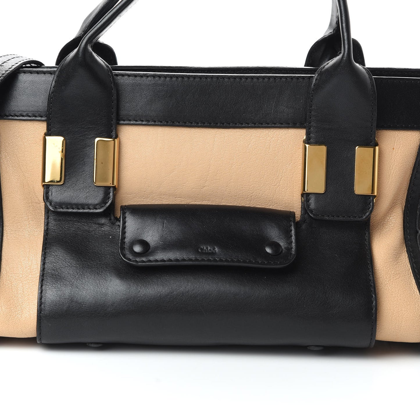 Calfskin Mini Alice Satchel Biscotti Beige