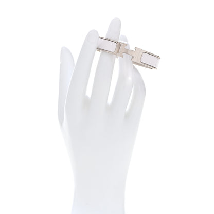Hermes Enamel Narrow Clic Clac H Bracelet PM White 2 of 6