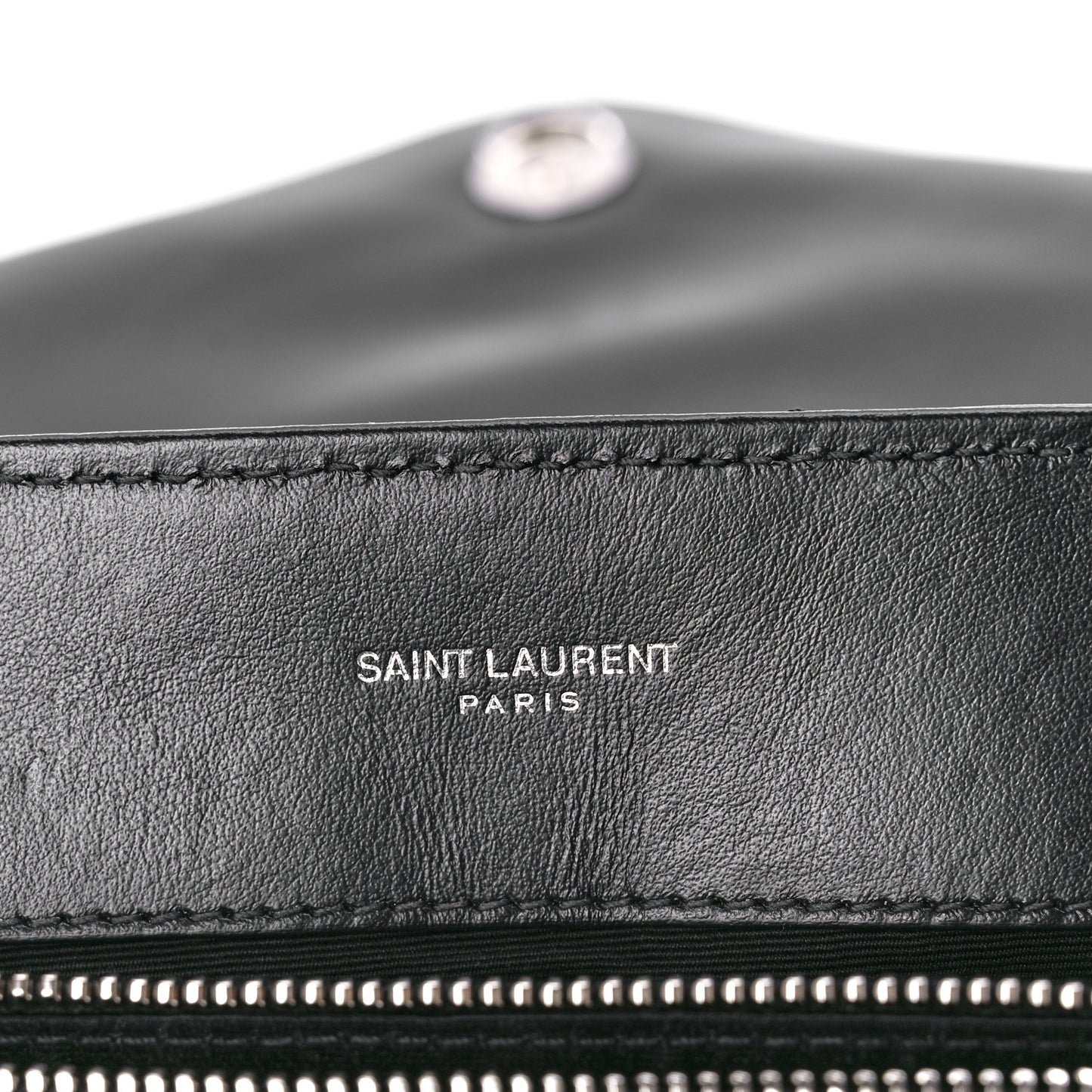 Calfskin Y Quilted Monogram Medium Loulou Chain Satchel Black