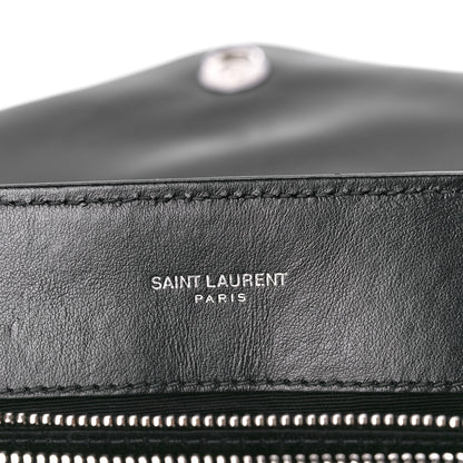 Saint Laurent Calfskin Y Quilted Monogram Medium Loulou Chain Satchel Black 6 of 13
