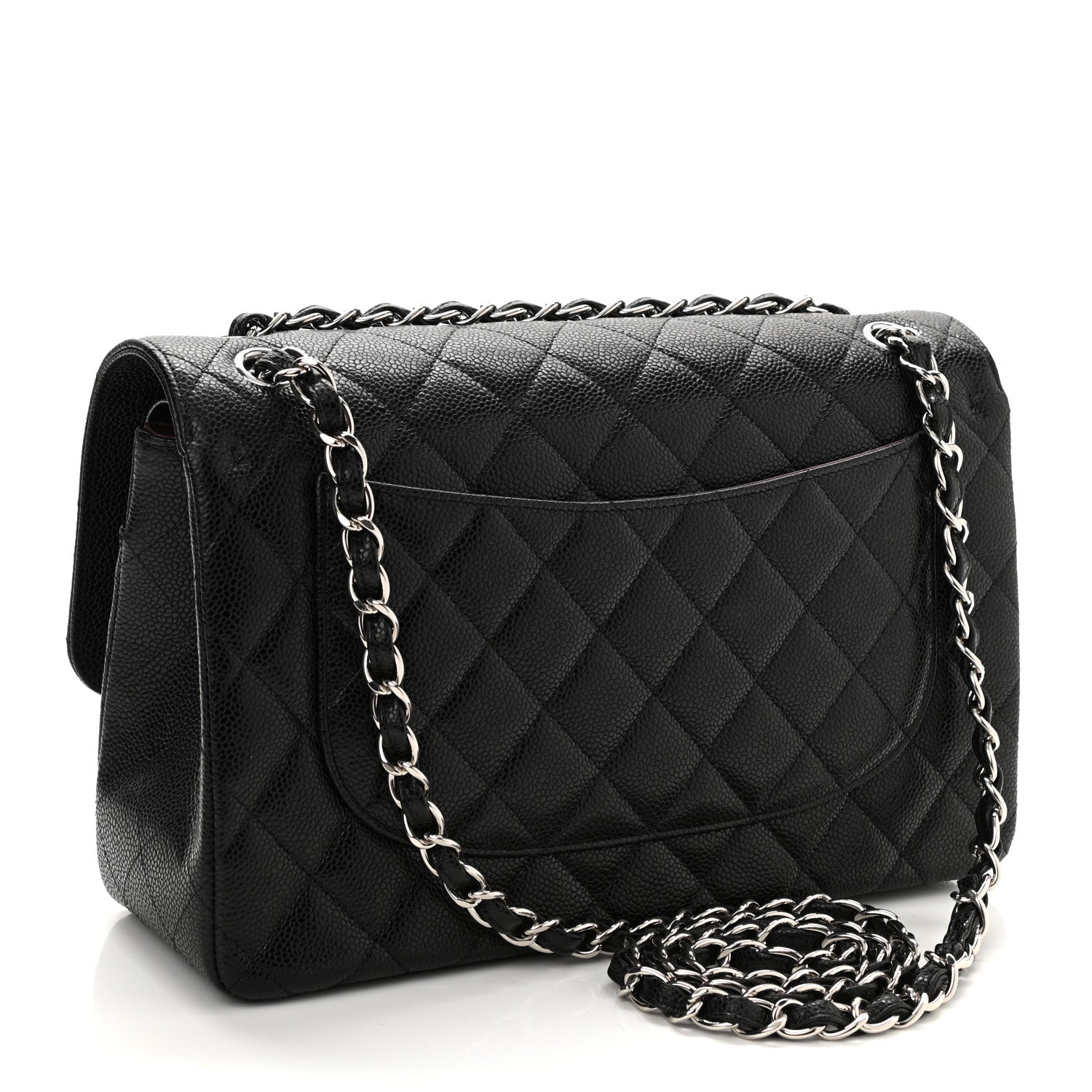 Chanel Caviar Quilted Jumbo Double Flap Black 3 of 11