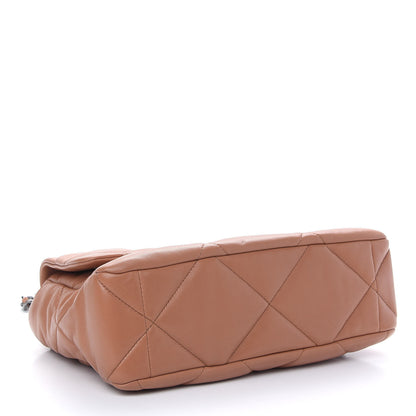 Chanel Lambskin Quilted Large Chanel 19 Flap Brown 4 of 9