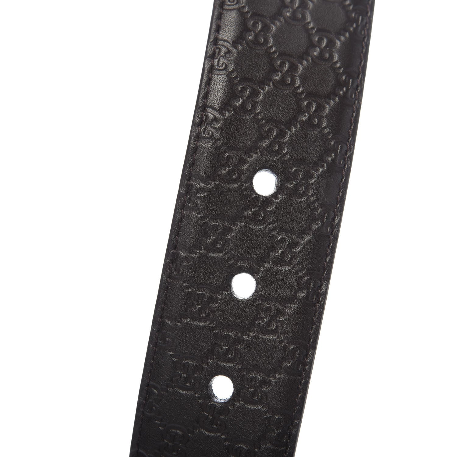 Gucci Microguccissima Belt 100 40 Dark Brown 4 of 5