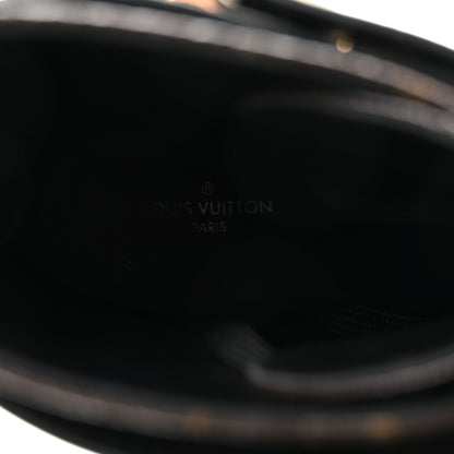 Louis Vuitton Calfskin Monogram Wonderland Flat Ranger Boots 37 Black 8 of 9