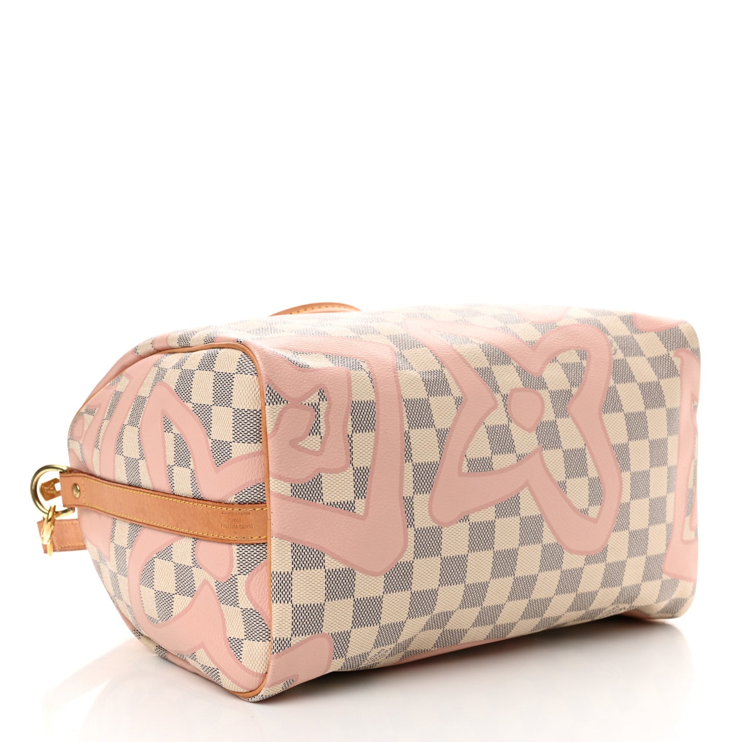 Damier Azur Tahitienne Speedy Bandouliere 30 Rose Ballerine