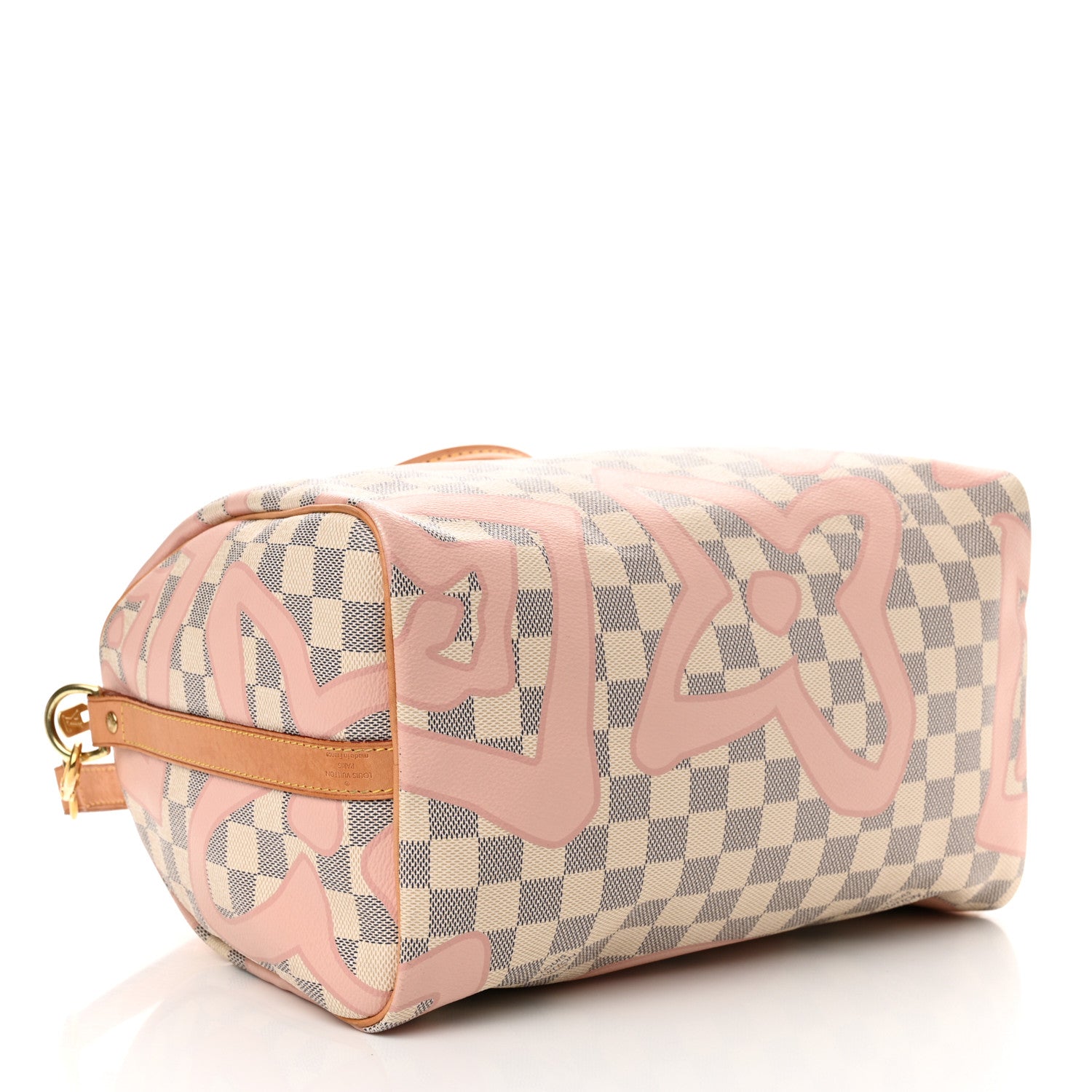 Louis Vuitton Damier Azur Tahitienne Speedy Bandouliere 30 Rose Ballerine 4 of 14