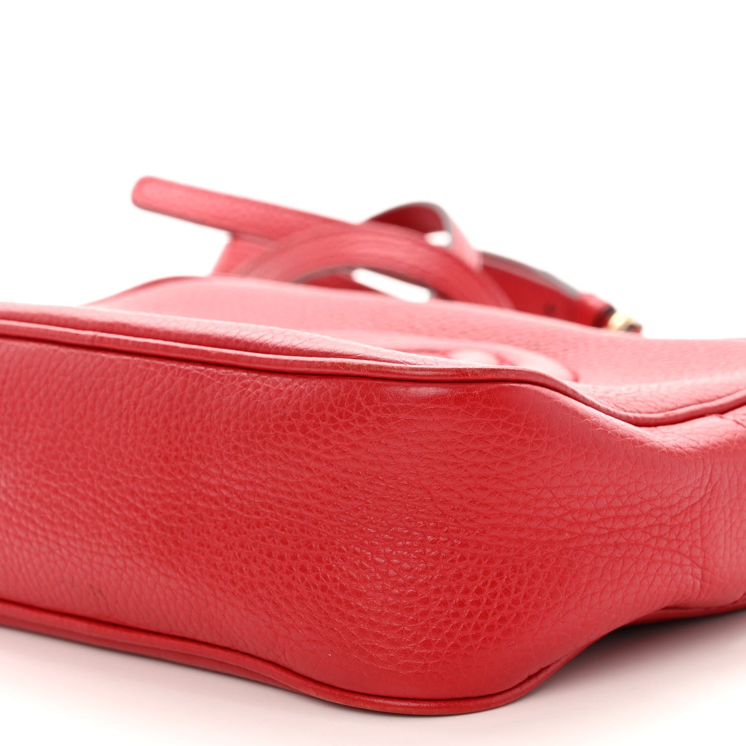 Gucci Pebbled Calfskin Small Soho Disco Bag Tabasco Red 10 of 11