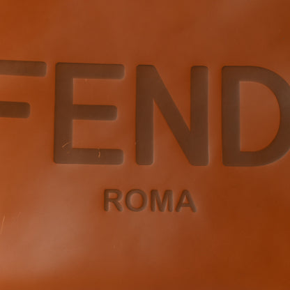 Fendi Vitello King Plexiglass Large Fendi Sunshine Shopper Tote Cuoio 10 of 10
