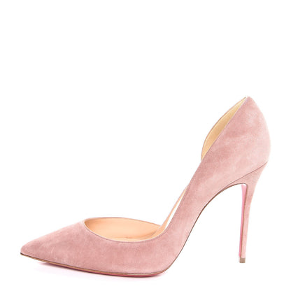 Christian Louboutin Suede Iriza 100 Pumps 40.5 Pink 1 of 9