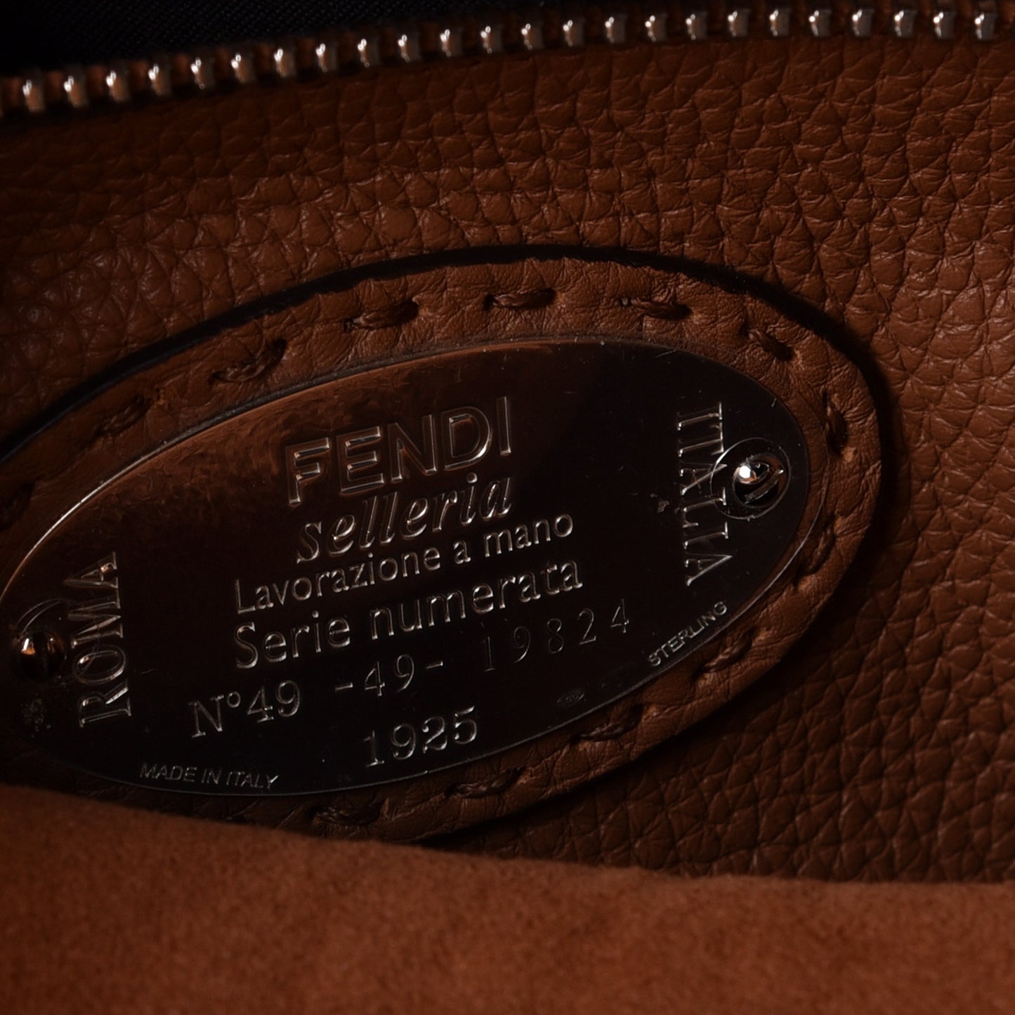 Cuoio Romano Selleria Bi-Color Medium Peekaboo Iconic Satchel Black Mou