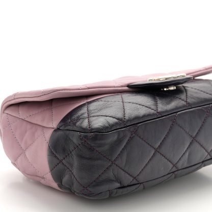 Chanel Lambskin Quilted Bi-Color Medium Single Flap Light Purple 9 of 13
