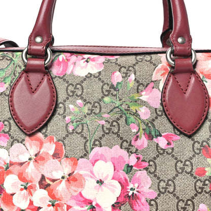 Gucci GG Supreme Monogram Blooms Small Boston Beige Multicolor Dry Rose 7 of 10