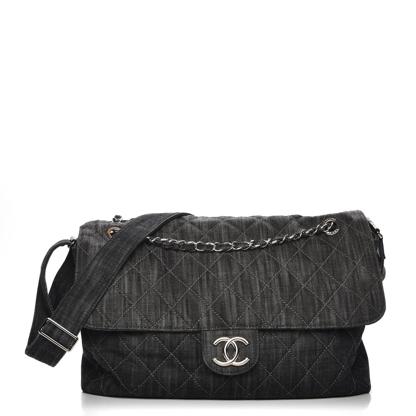 Denim Quilted Stretch Spirit Messenger Bag