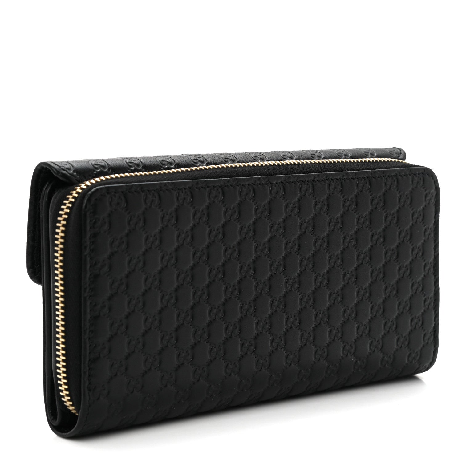 Gucci Soft Microguccissima Continental Zip Wallet Black 2 of 6