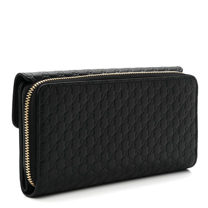 Gucci Soft Microguccissima Continental Zip Wallet Black 2 of 6