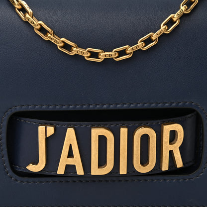 Christian Dior Calfskin J'Adior Chain Flap Bag Navy Blue 6 of 9