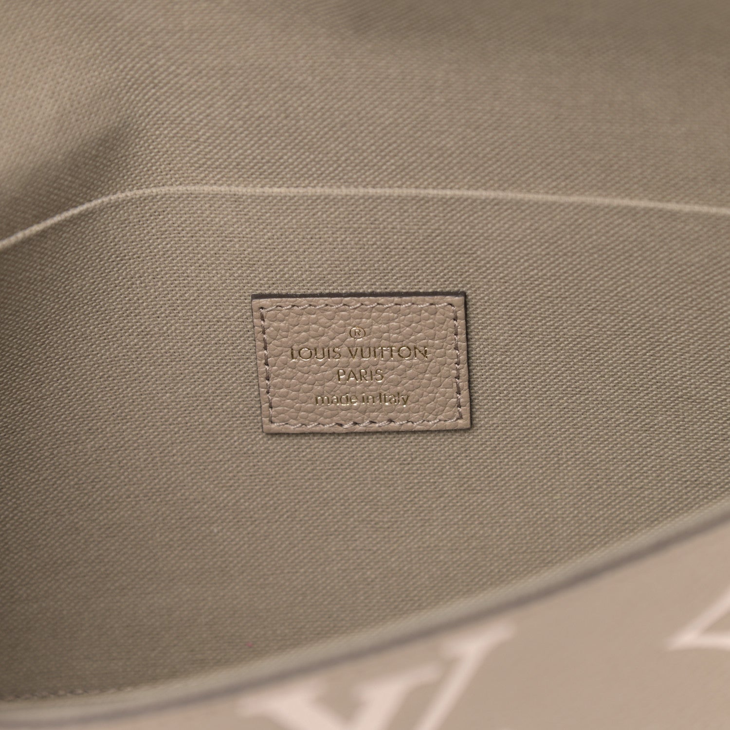 Louis Vuitton Empreinte Monogram Giant Felicie Pochette Tourterelle Creme 8 of 13