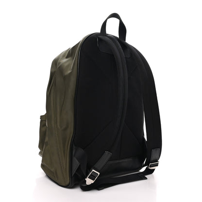Burberry Canvas Vintage Check Stripe Jett Backpack Dark Olive Green 2 of 10