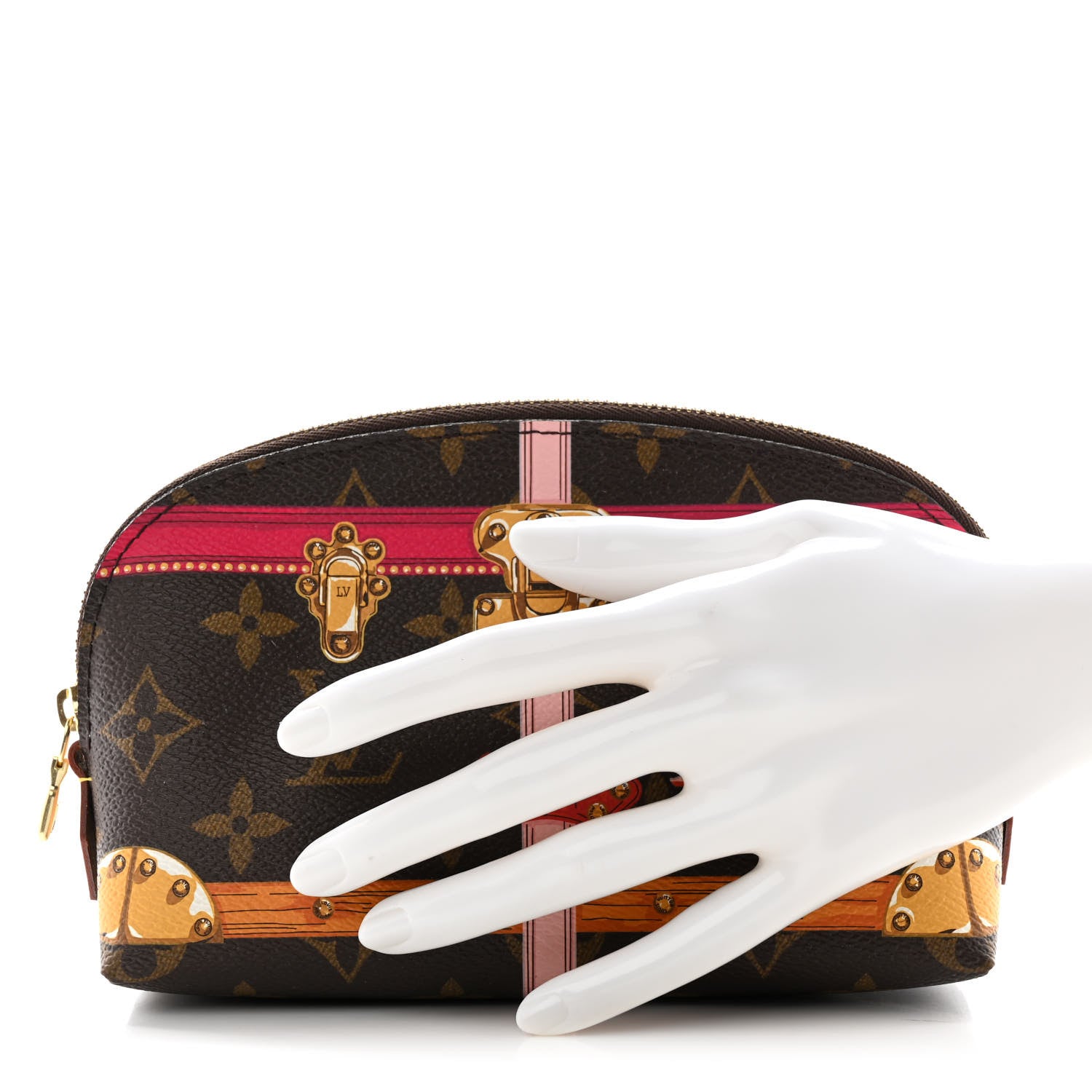Louis Vuitton Monogram Summer Trunks Cosmetic Pouch PM 2 of 8