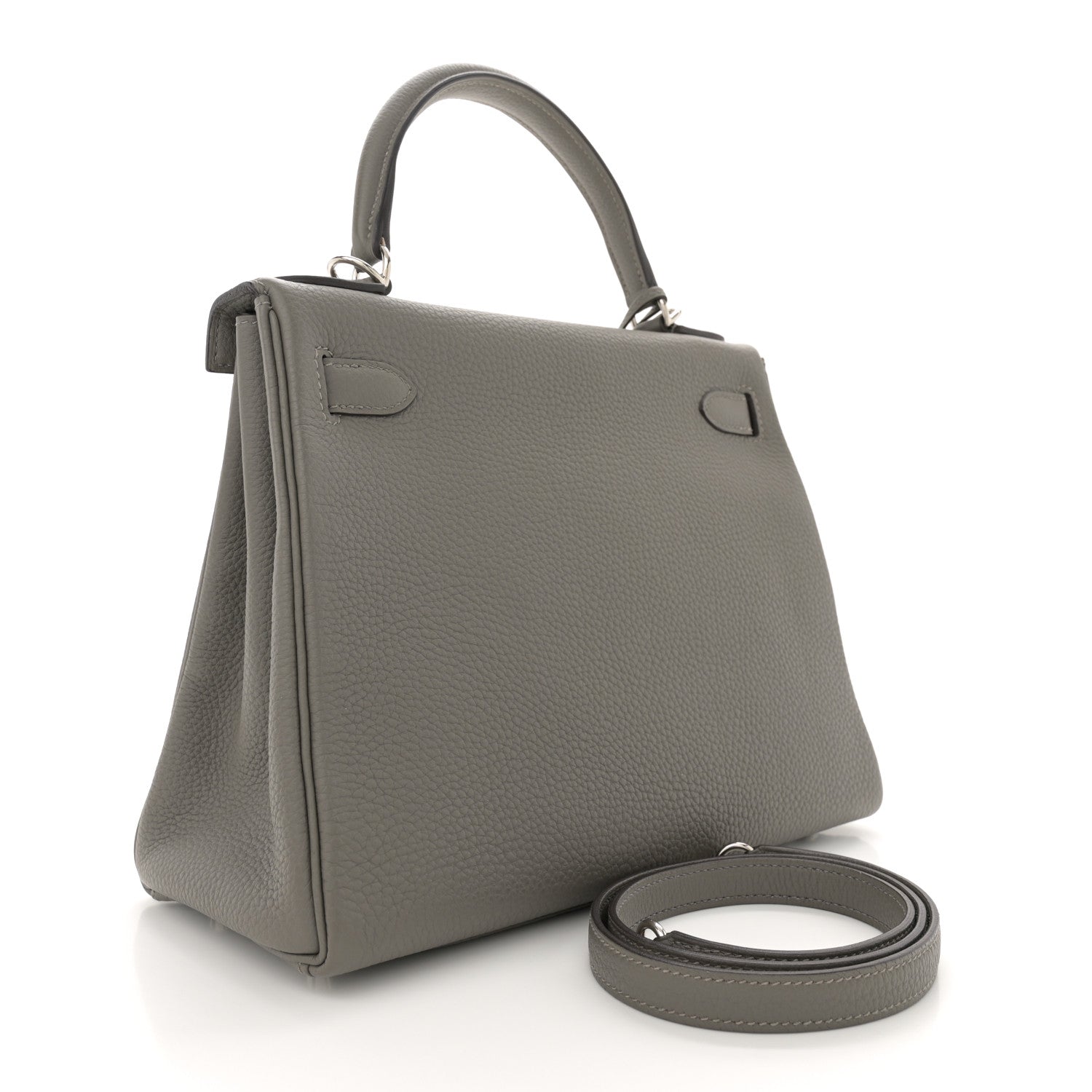 Hermes Togo Kelly Retourne 28 Gris Meyer 3 of 11
