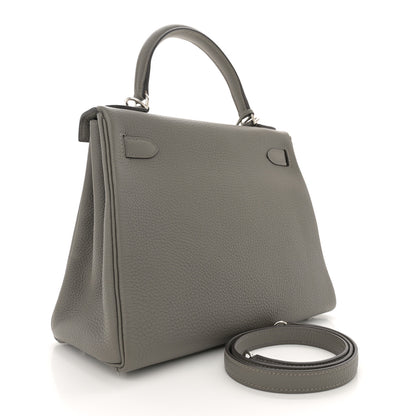 Hermes Togo Kelly Retourne 28 Gris Meyer 3 of 11