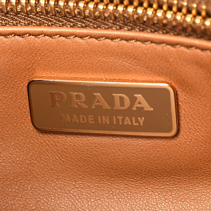 Prada Snakeskin Metal Crossbody Clutch 6 of 8