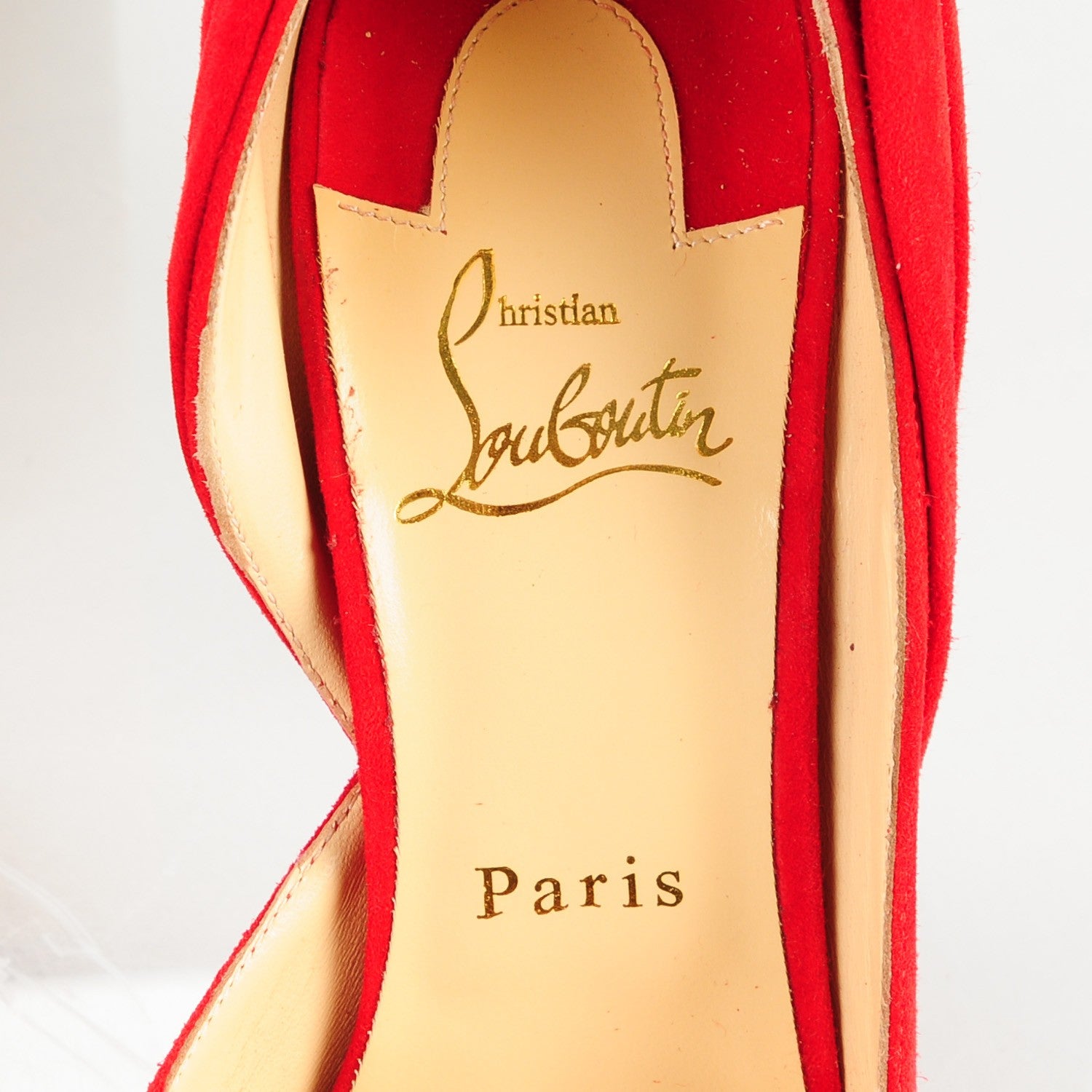 Christian Louboutin Suede Barbara 100 Pumps 38 Oeillet 6 of 8
