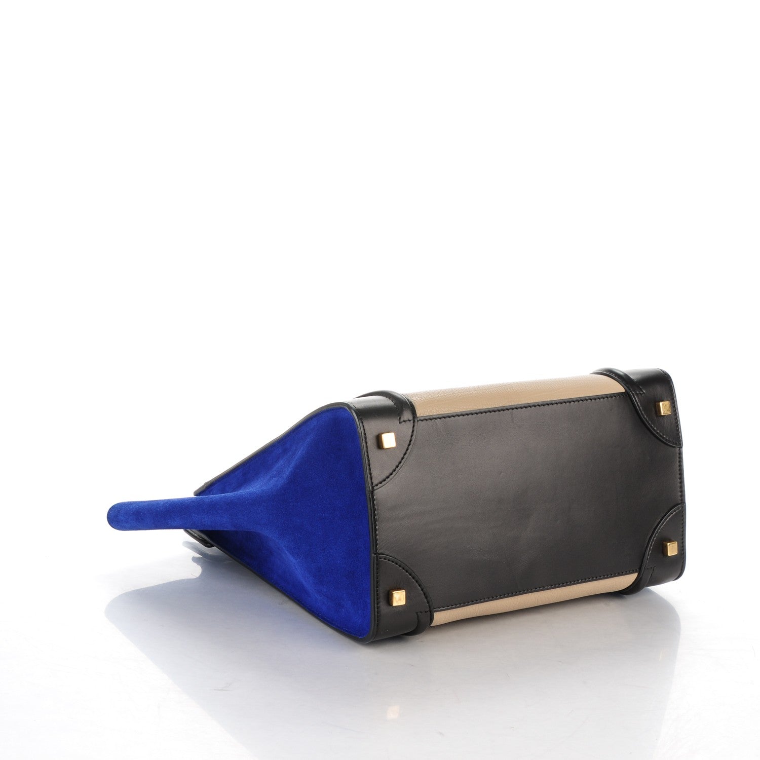 Celine Elephant Calfskin Mini Tri-Color Luggage Sand 4 of 7