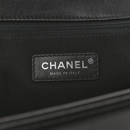Chanel Lambskin Quilted Large Boy Flap Black 6 of 13