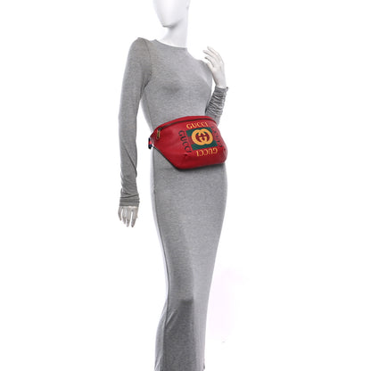 Gucci Grained Calfskin Logo Belt Bag Hibiscus Red Hibiscus Red 2 of 11