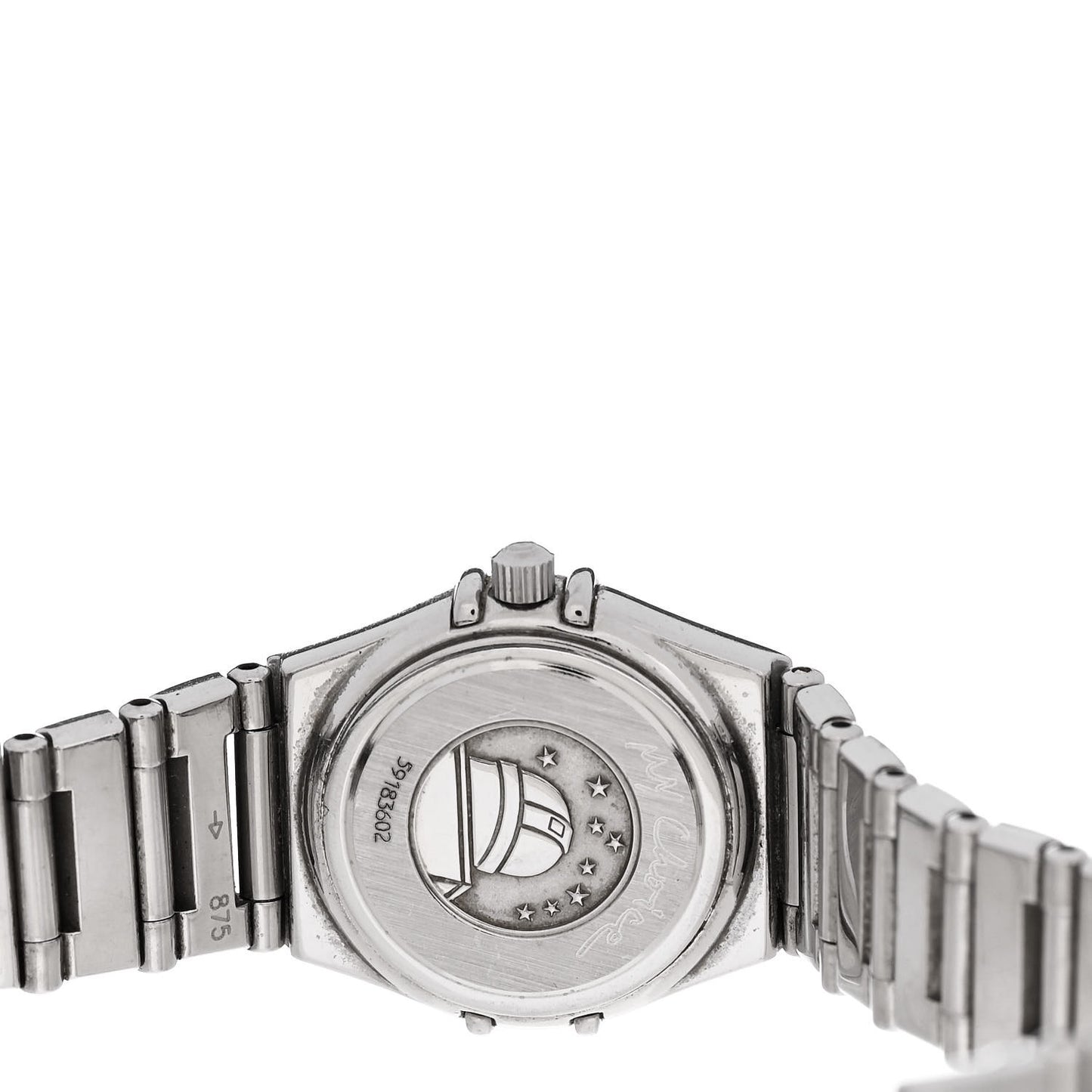Stainless Steel Diamond Bezel 22mm Constellation My Choice Quartz Watch Black 1465.71.00