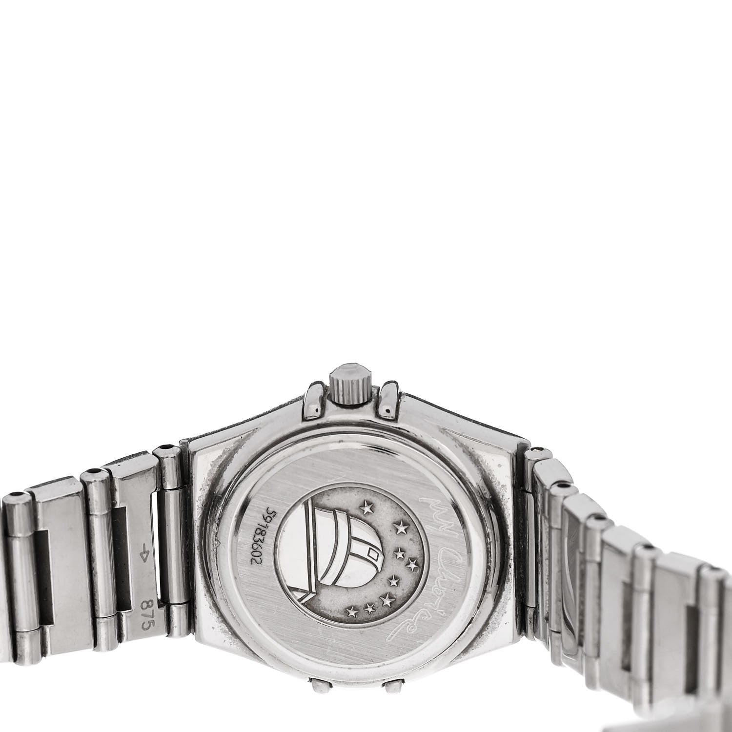 Omega Stainless Steel Diamond Bezel 22mm Constellation My Choice Quartz Watch Black 1465.71.00 4 of 4