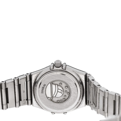 Omega Stainless Steel Diamond Bezel 22mm Constellation My Choice Quartz Watch Black 1465.71.00 4 of 4
