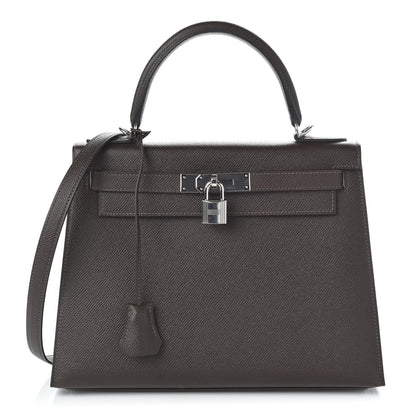 Hermes Epsom Kelly Sellier 28 Chocolate 1 of 11