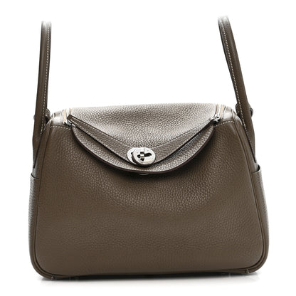 Hermes Taurillon Clemence Lindy 26 Etoupe 1 of 11
