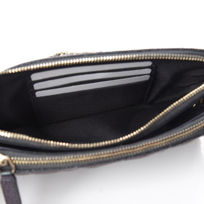Chanel Iridescent Caviar Quilted Clutch With Chain Black 5 of 13