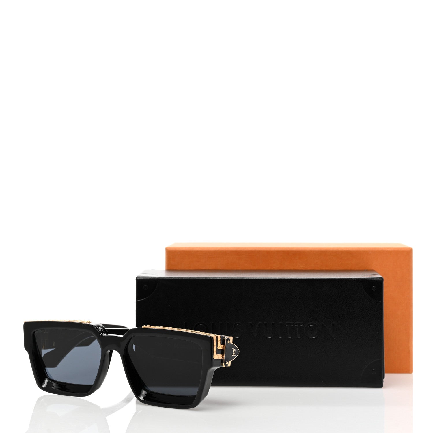 Louis Vuitton Acetate 1.1 Millionaires Sunglasses Z1165E Black 8 of 8