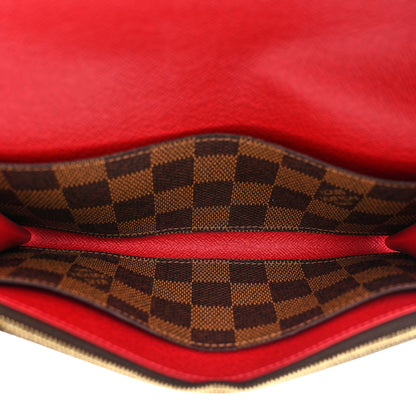 Louis Vuitton Damier Ebene Emilie Wallet Red 5 of 14