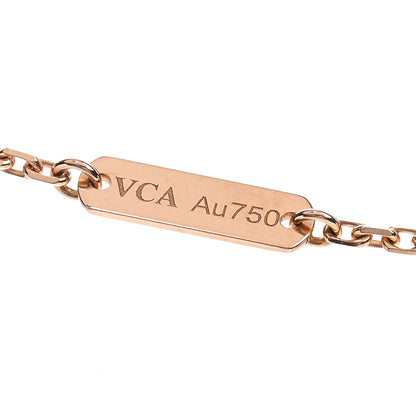 Van Cleef & Arpels 18K Rose Gold Vintage Alhambra Pendant Necklace 5 of 6
