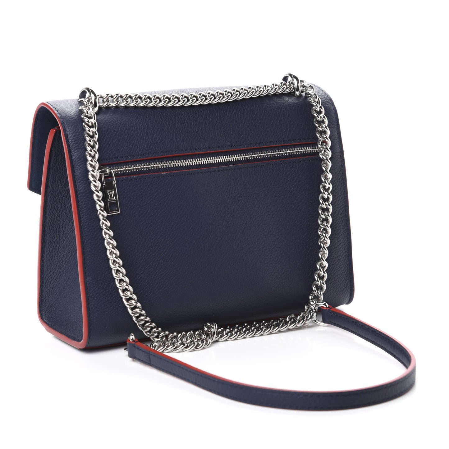 Soft Calfskin Mylockme Chain Bag BB Marine Rouge